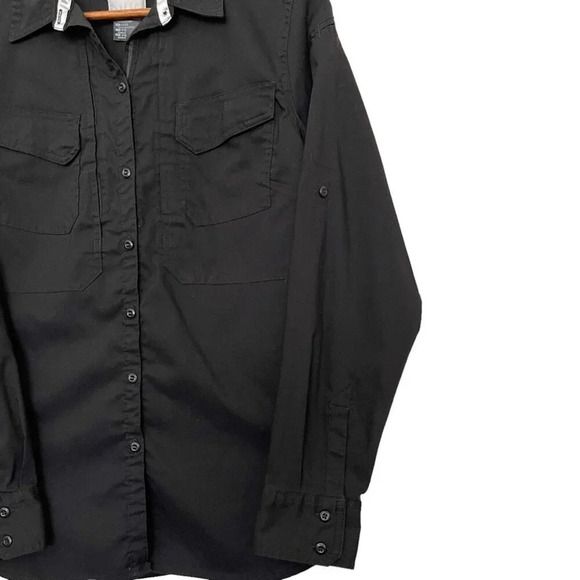 5.11 Tactical Roll Sleeve Button Front Long Sleeve Shirt Workwear Size Medium - Picture 7 of 10